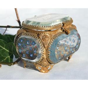 Enameled Glass Jewelry Box, Napoleon III Period, Case, 19th Century, Universal Exhibition Box