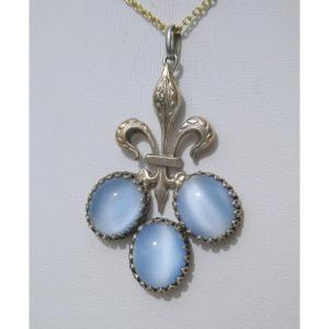 Royalist Jewelry, Transformation Brooch, Fleur De Lys Pendant, Late 19th Century, Medallion