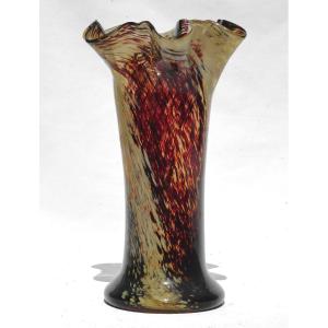 Cornet Vase Late 19th Century, Pantin / Legras, Model Marguerite De Clichy 