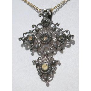 Cross Of Saint Lo Pendant Napoleon III Period, 19th Century Jewelry, St, Normandy, Sterling Silver