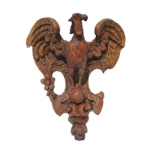 Sculpture En Bois , Aigle D'apothicaire , Boiserie Epoque XVIIIe , Pharmacie