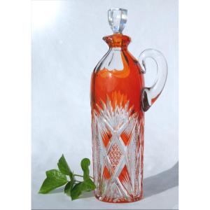 Saint Louis Cut Crystal Decanter, Whisky/alcohol, Art Deco Baccarat