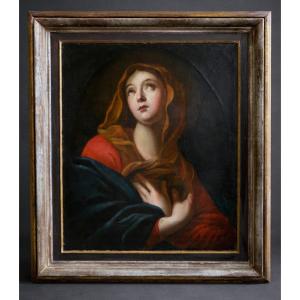Oil On Canvas 18th Century , Mater Dolorosa , Portrait Virgin , Italian Baroque , Religious Subject