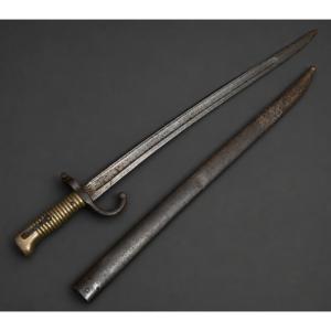 Baionnette Chassepot Pour Fusil Gras , Modele 1873 , Militaria , Fourreau XIXe