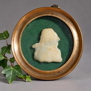 Profil Du Roi Louis XVI , Portrait En Cire XVIIIe Siecle , Medaillon , Souvenir Historique