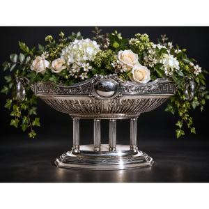 925/1000 Sterling Silver Planters – Silversmith Wilhelm Binder, Germany, 1910 Centerpiece