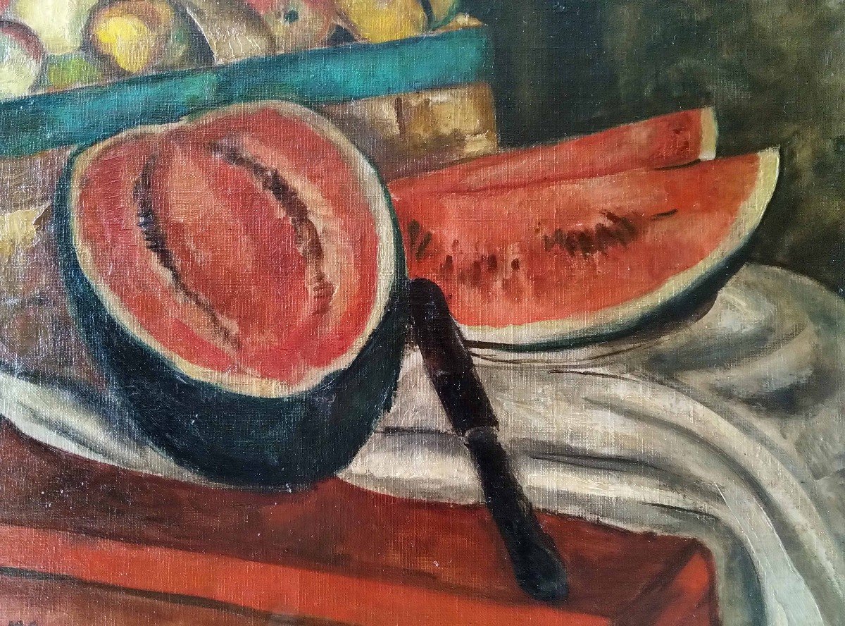 Still Life With Watermelon - Maria Sperling (1898-1995)-photo-1