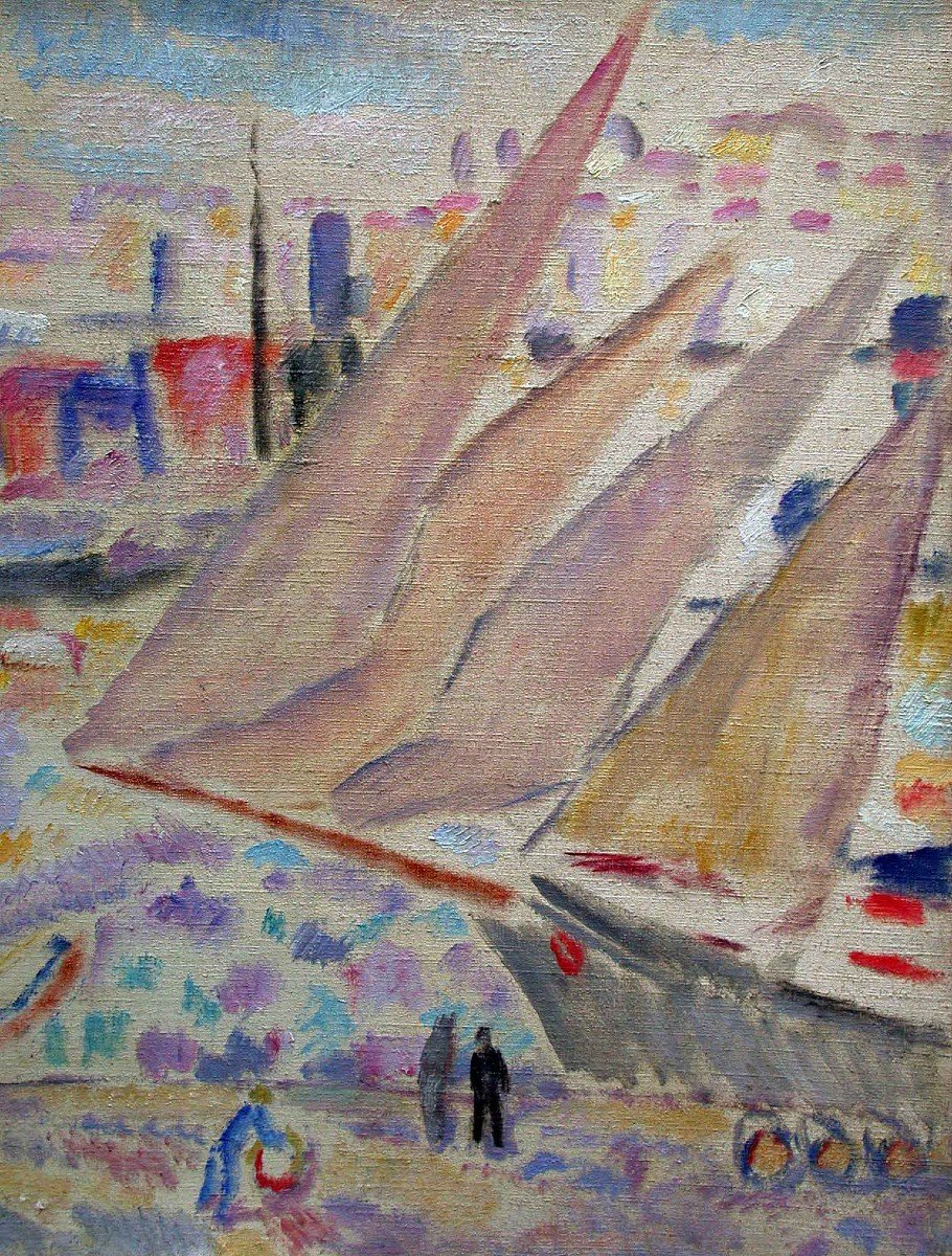 Port De Marseille - A.Carrera (1878-1952)-photo-4