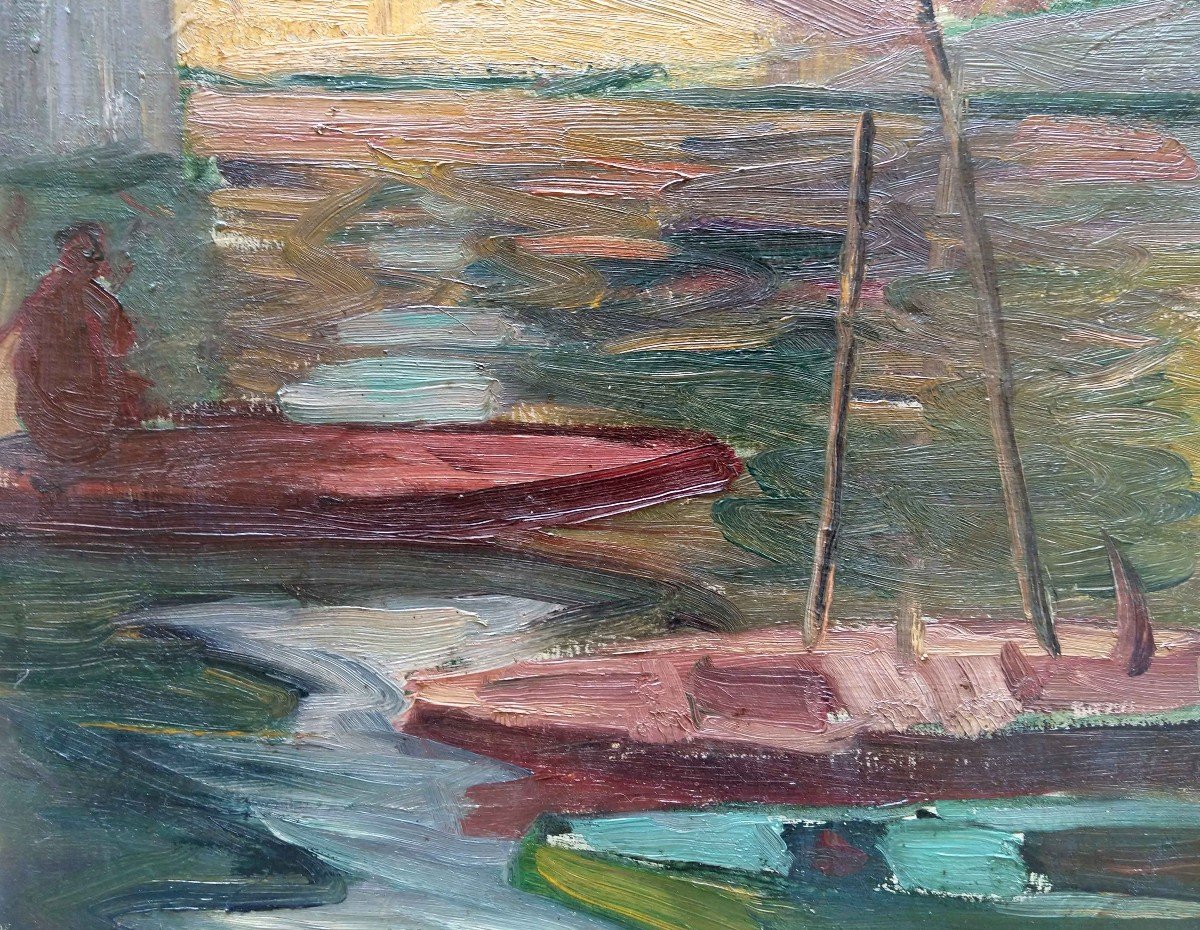 The Seine In Paris - R.m.limouse (1894-1990)-photo-2