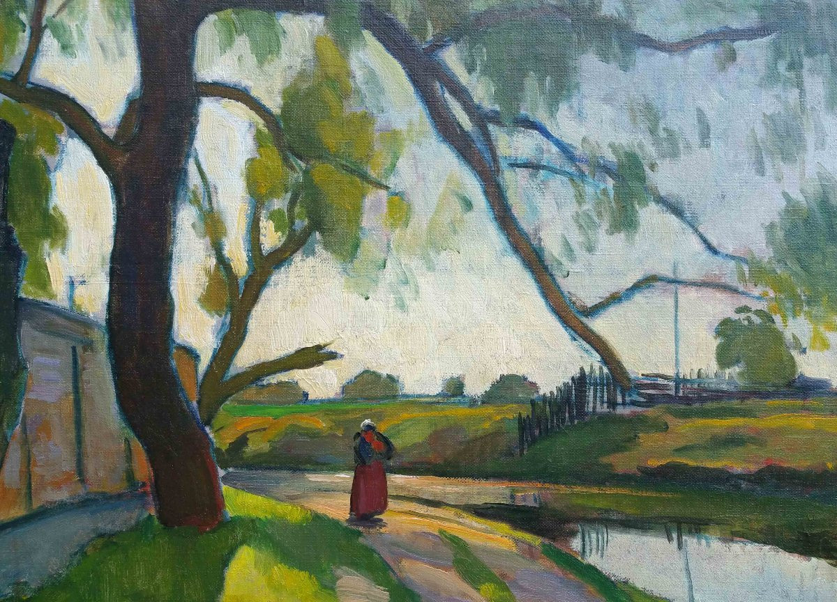 Chemin de hallage - Ossip Braz (1873-1936)-photo-3