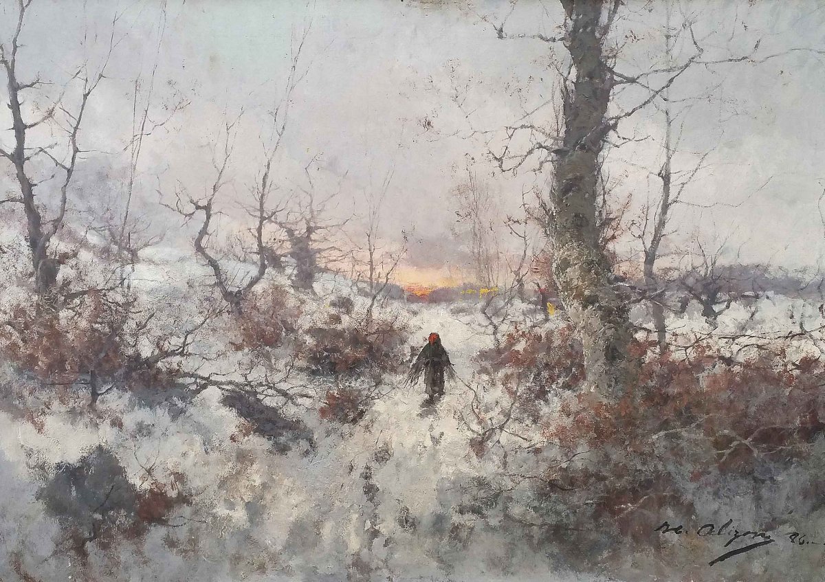 Paysage De Neige Par Henry Alizon (xix)