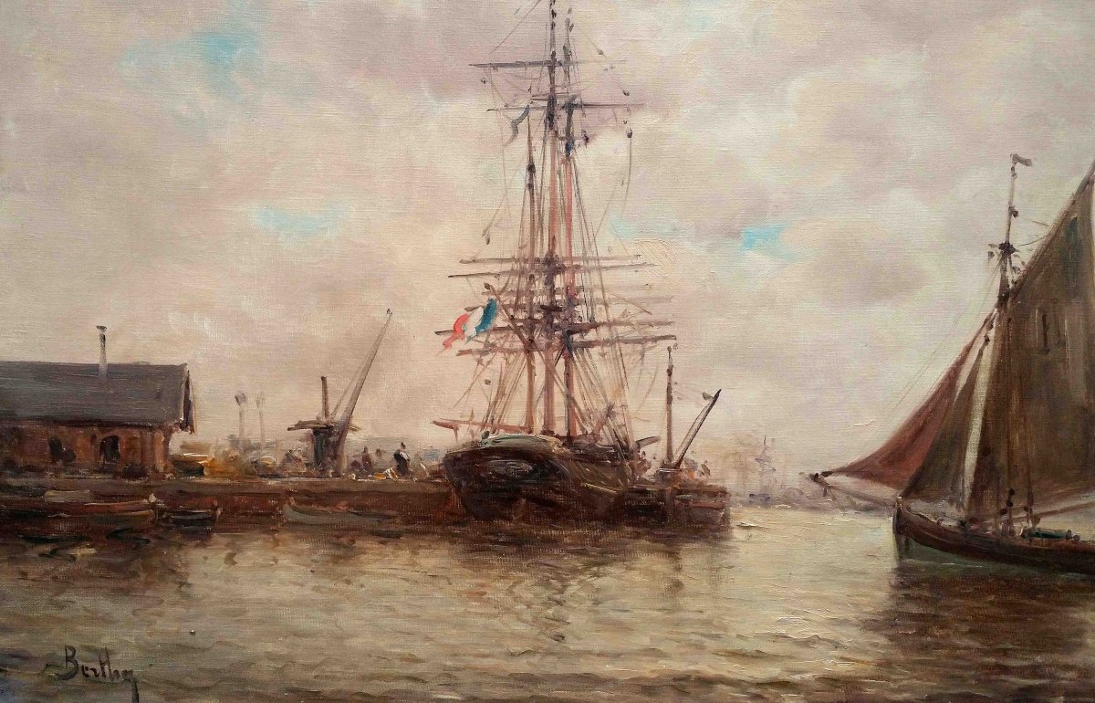 Marine B By Auguste Berthon (1858-1917)-photo-3