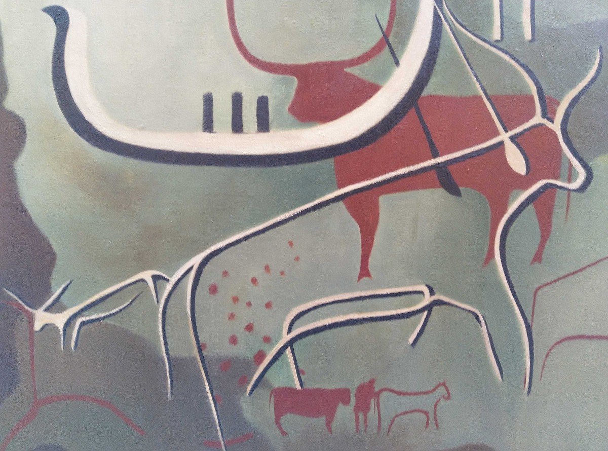 Peinture Rupestre - Robert Le Ricolais (1884-1977)-photo-2