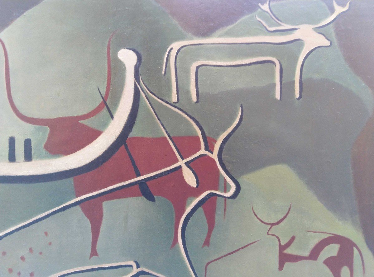 Peinture Rupestre - Robert Le Ricolais (1884-1977)-photo-3