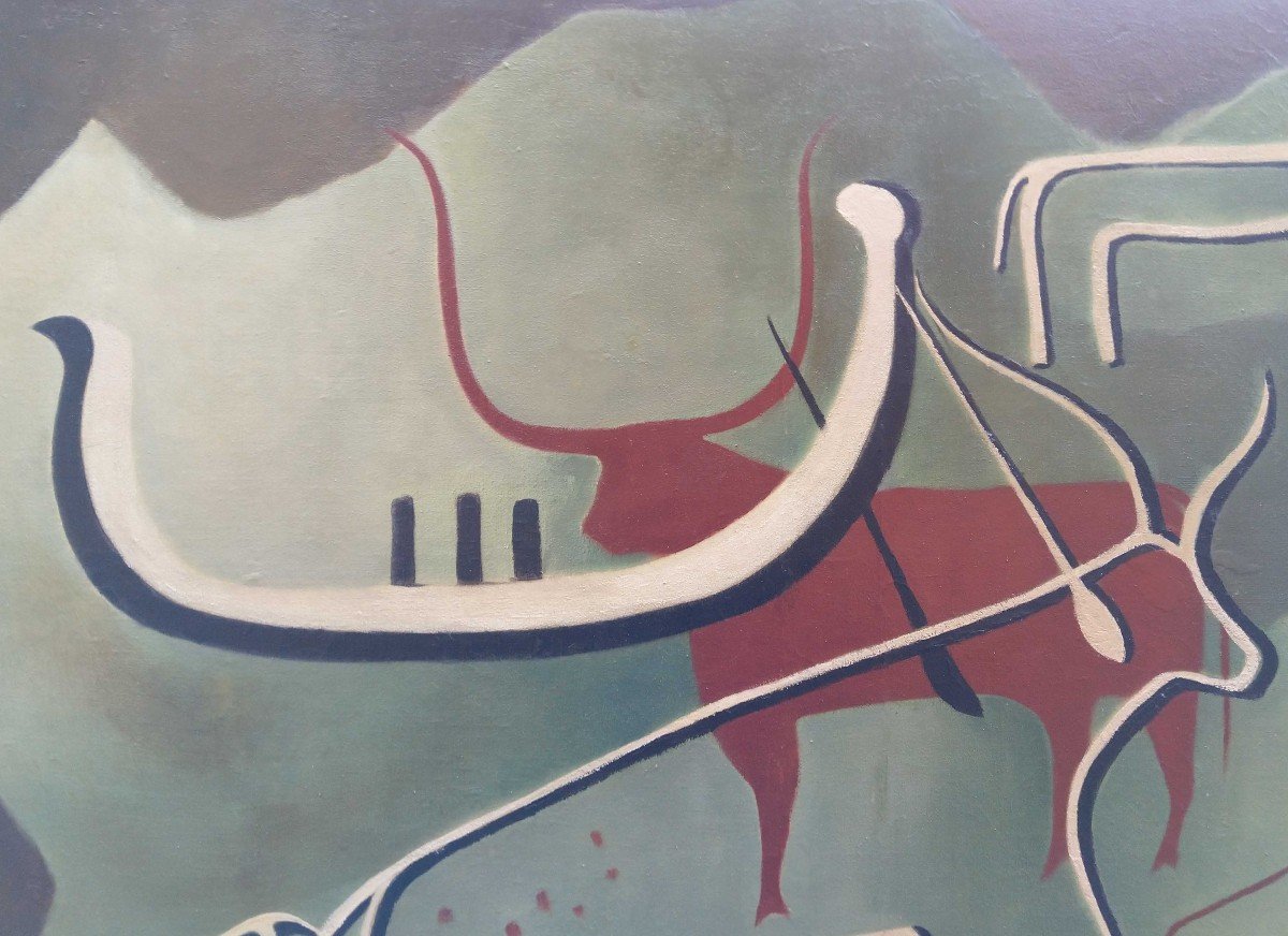 Peinture Rupestre - Robert Le Ricolais (1884-1977)-photo-4