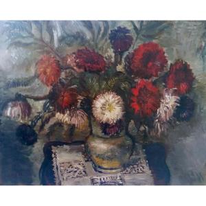 Les Dahlias-Georges Capon (1890-1980)