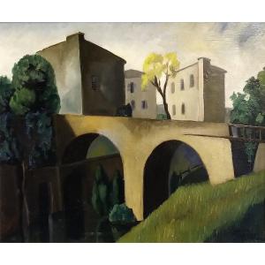 Paysage d'Italie - Osvaldo Medici (1902-1978)