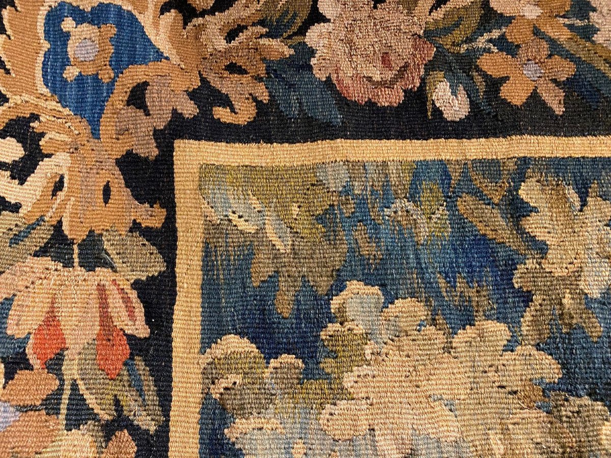 Grande tapisserie d&rsquo;Aubusson au d&eacute;cor de volatiles dans un sous bois-photo-6