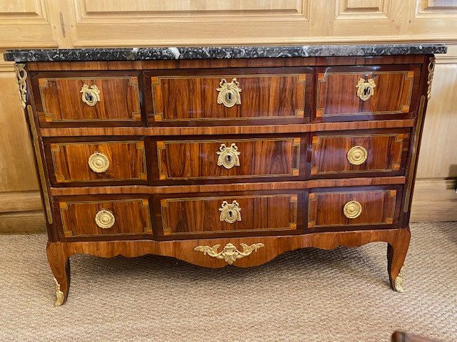 Transitional Chest Of Drawers From The Louis XV - Louis XVI Periods-photo-2