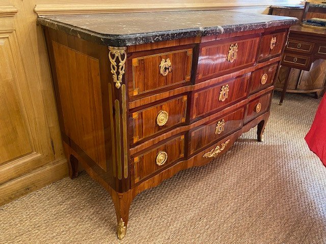 Transitional Chest Of Drawers From The Louis XV - Louis XVI Periods-photo-4