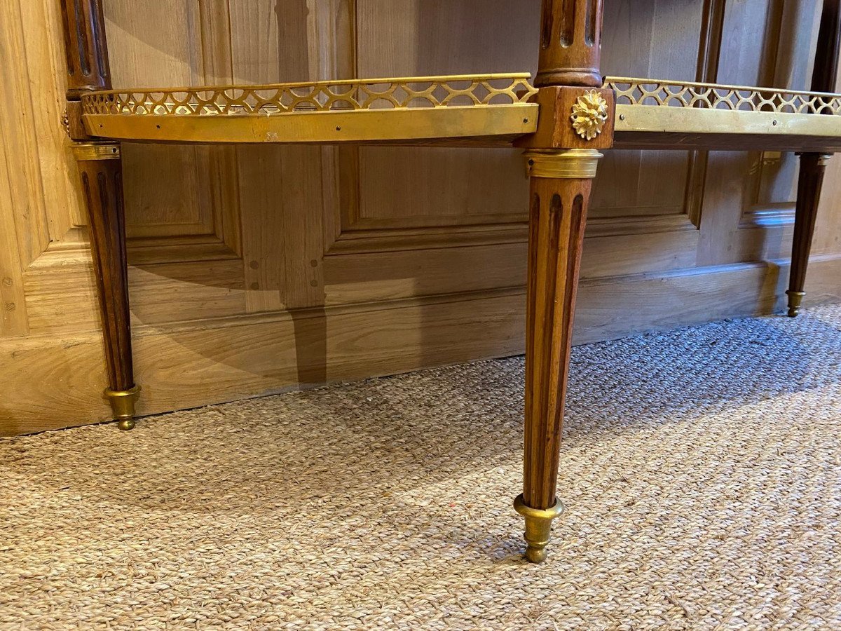 Longue console d’époque Louis XVI estampillée Louis Noël Malle-photo-2