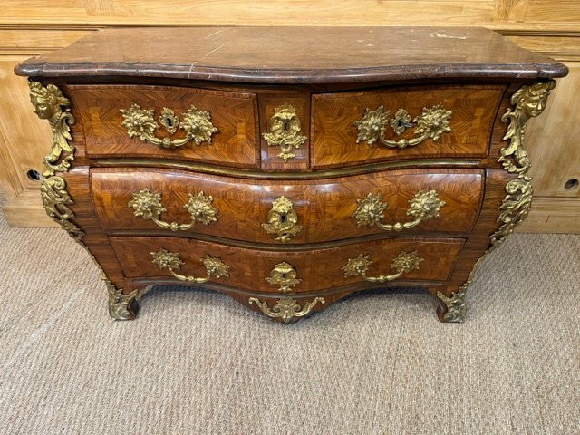 Commode de salon d’époque Louis XV -photo-2