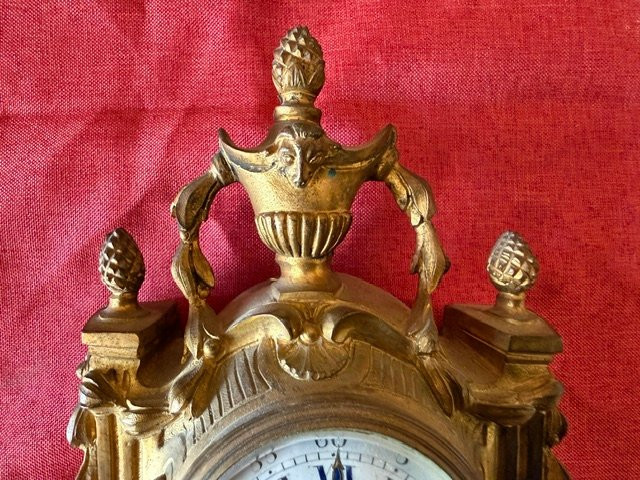 Petit cartel de voyage de style Louis XVI en bronze doré-photo-3