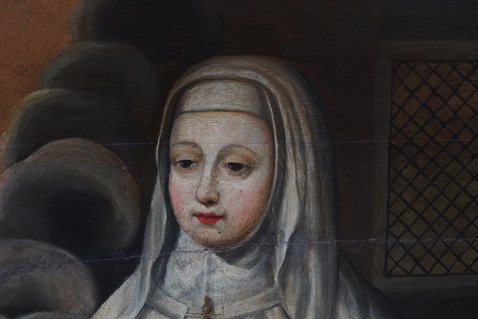 Tableau sur bois représentant une nativité-photo-4