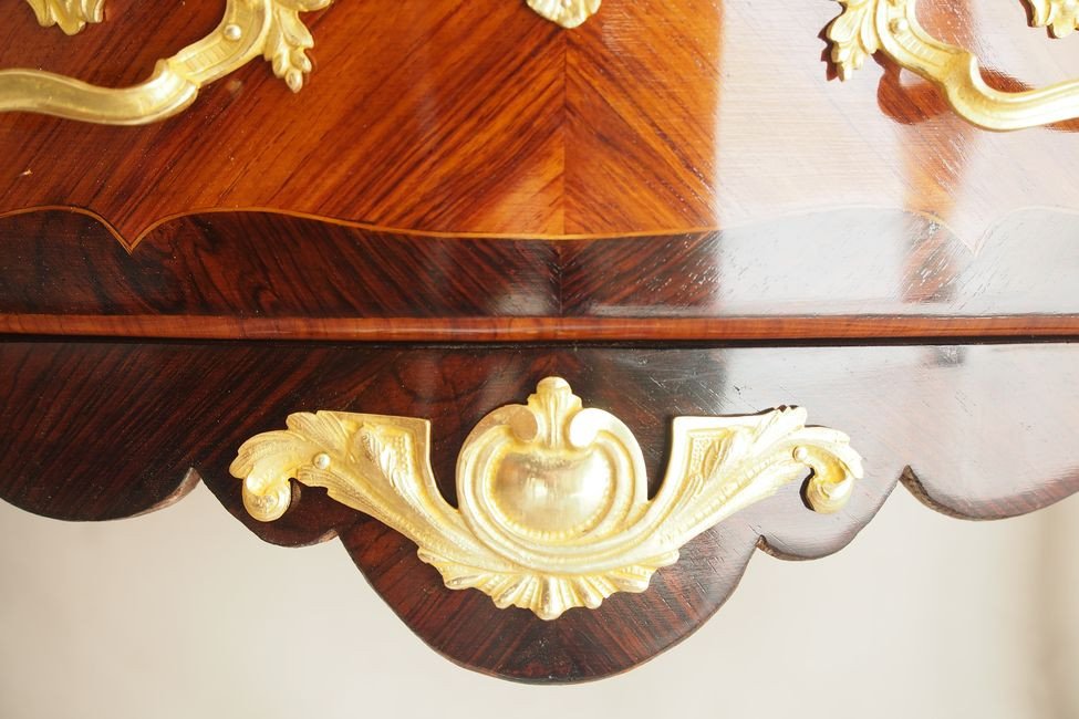 Petite commode d’entre deux d’époque Louis XV-photo-3