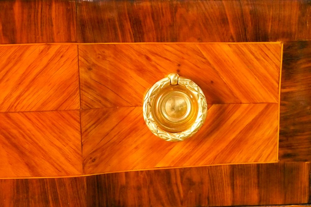 Ravissante petite commode d’entre deux , d’époque transition Louis XV - Louis Louis XVI-photo-4