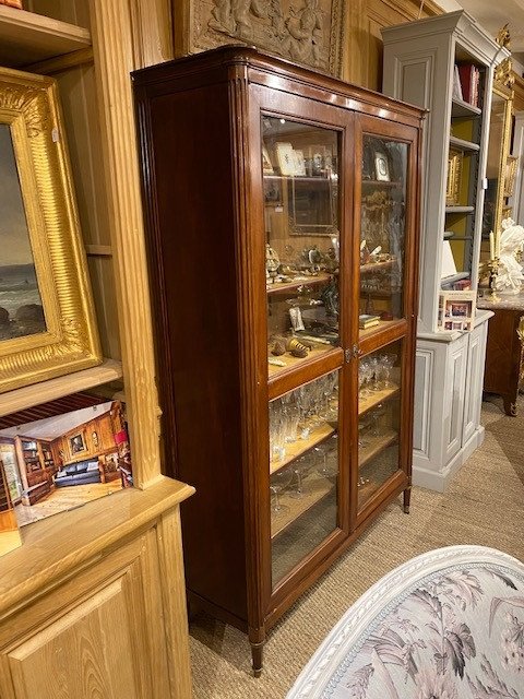 Louis XVI Mahogany Bookcase-photo-3