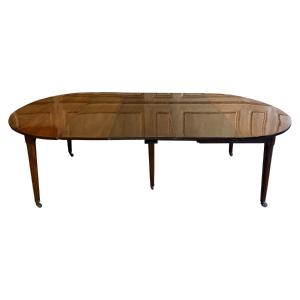 Table de salle à manger Louis XVI en acajou de Cuba