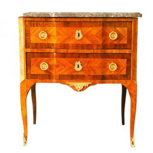 Lovely Little Chest Of Drawers Between Two, Louis XV - Louis Louis XVI Transition Period