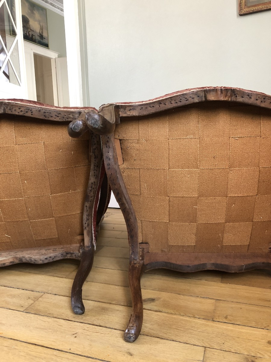Pair Of Armchairs, 18th Century.-photo-6