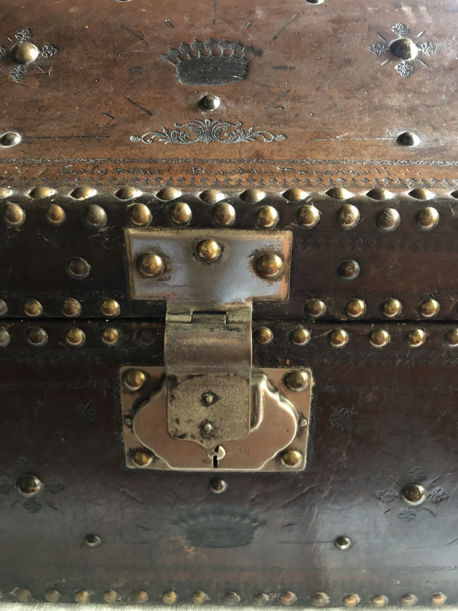 Petite malle de voyage, XIXème .-photo-3