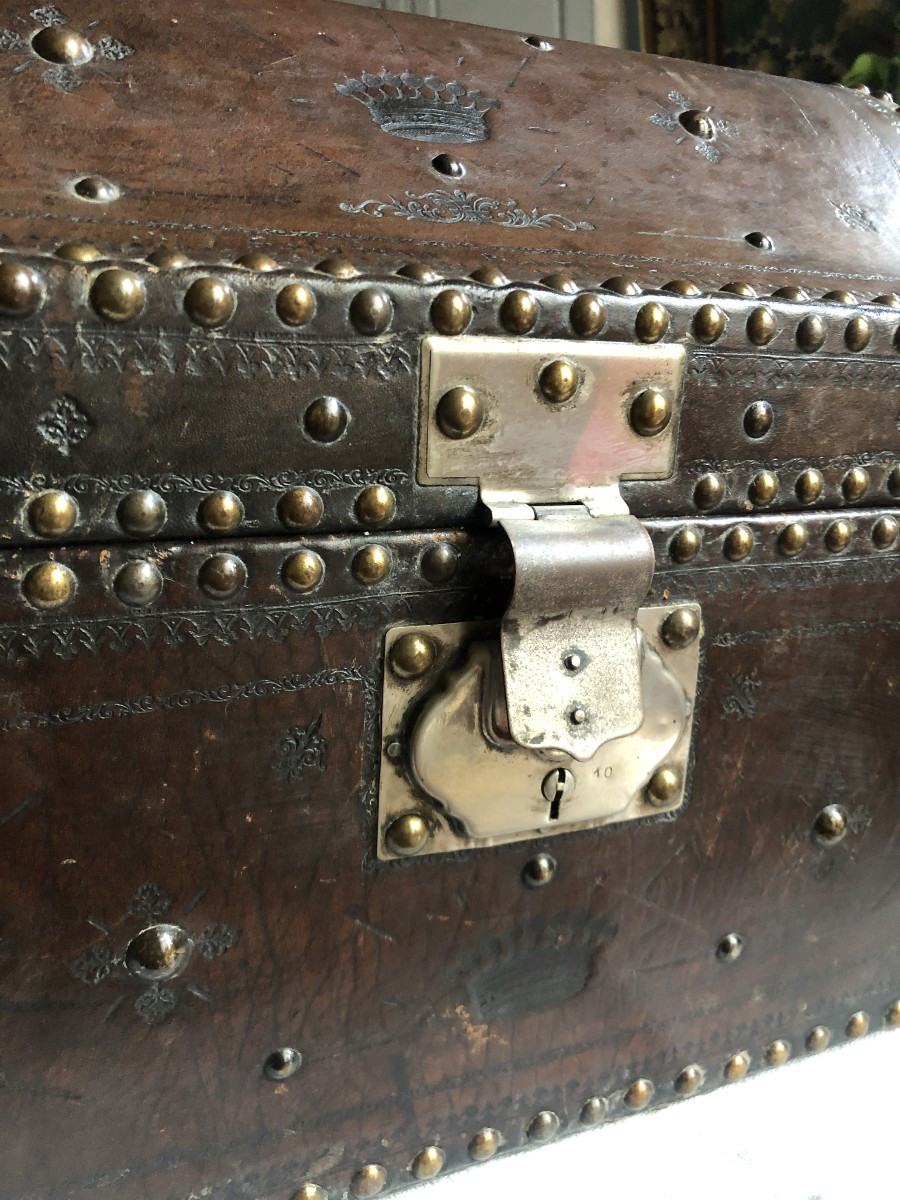 Petite malle de voyage, XIXème .-photo-3