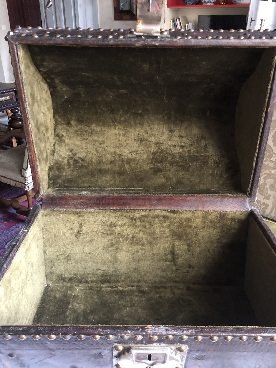 Petite malle de voyage, XIXème .-photo-4