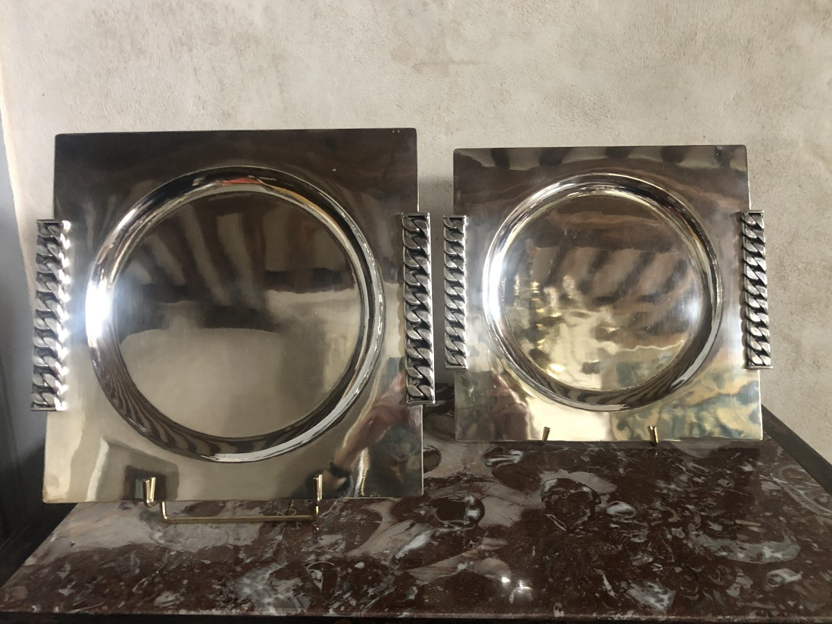 Pair Of Despres Dishes