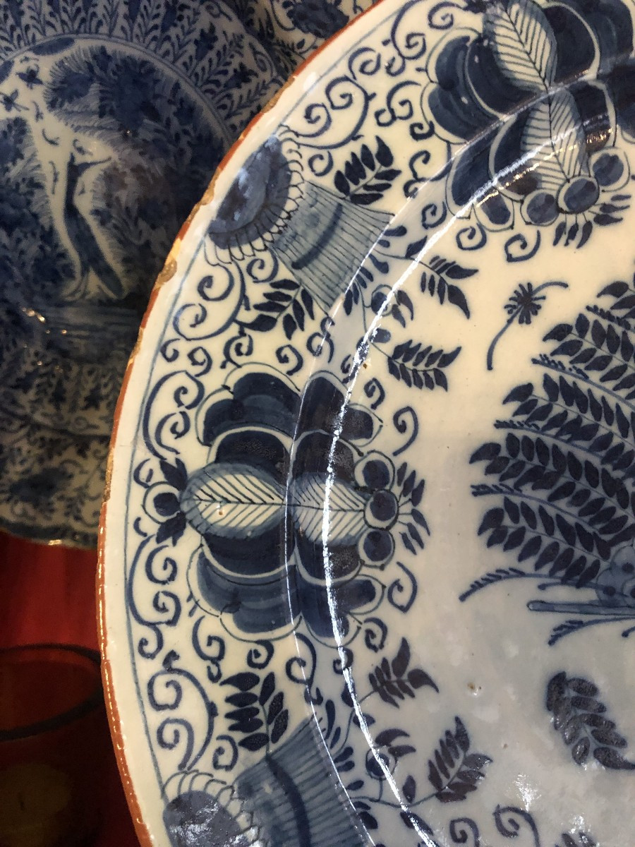 Delft Dish, 18th Century.-photo-4