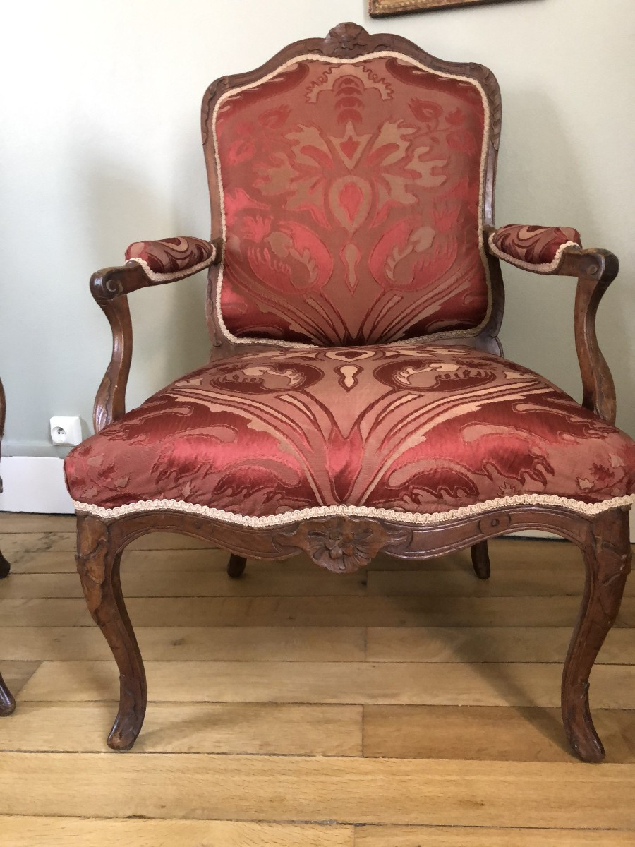 Paire de fauteuils, XVIIIème .-photo-3