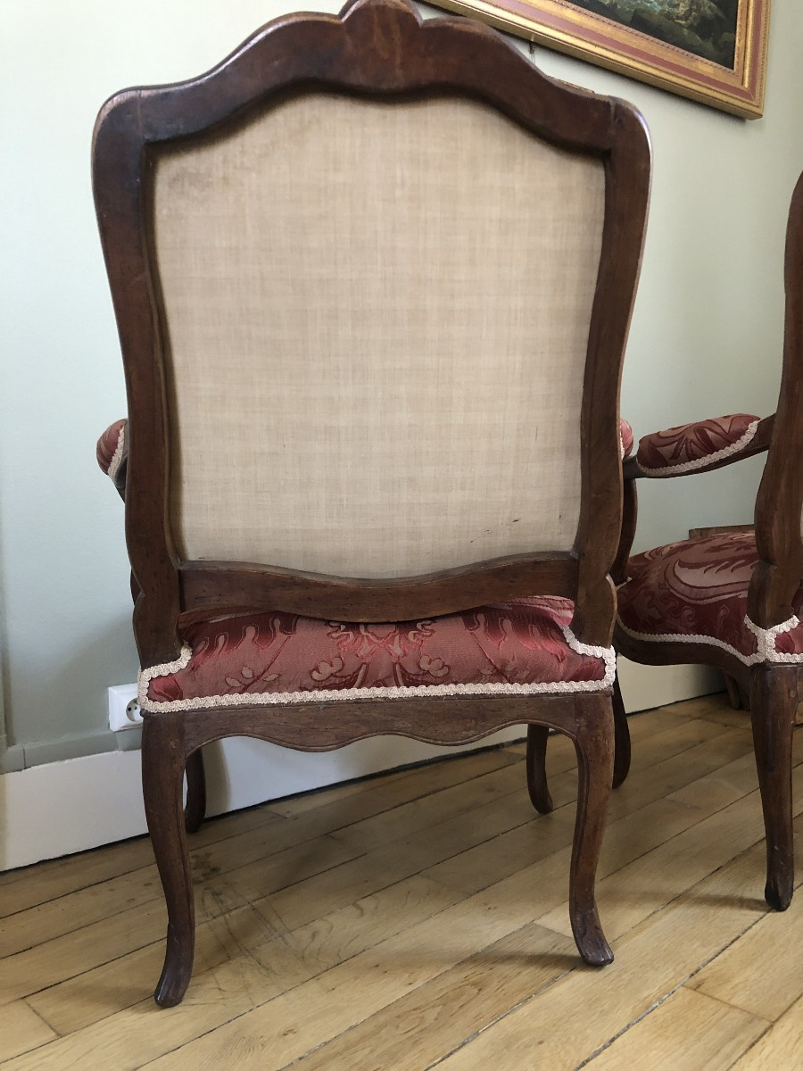 Paire de fauteuils, XVIIIème .-photo-5