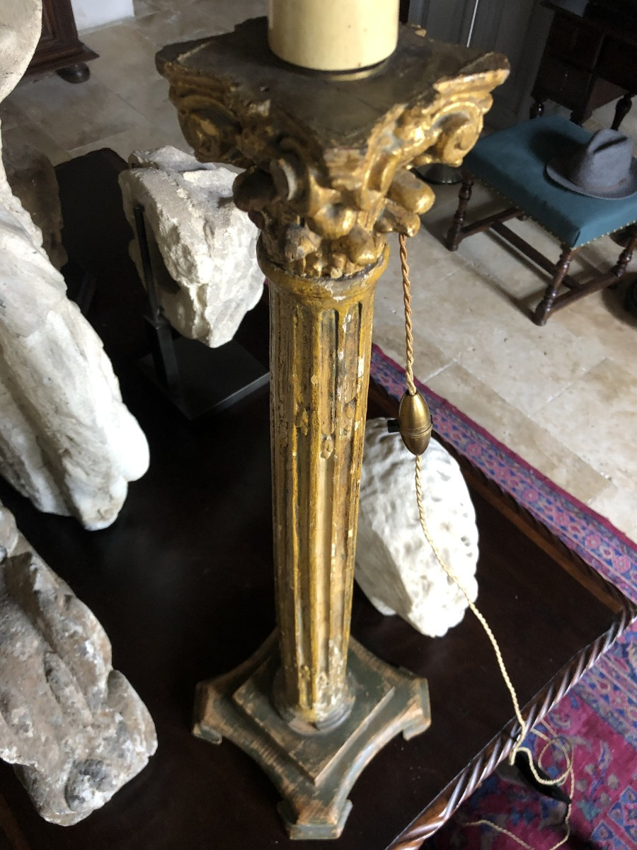 Lamp Base, 18th Century.-photo-3