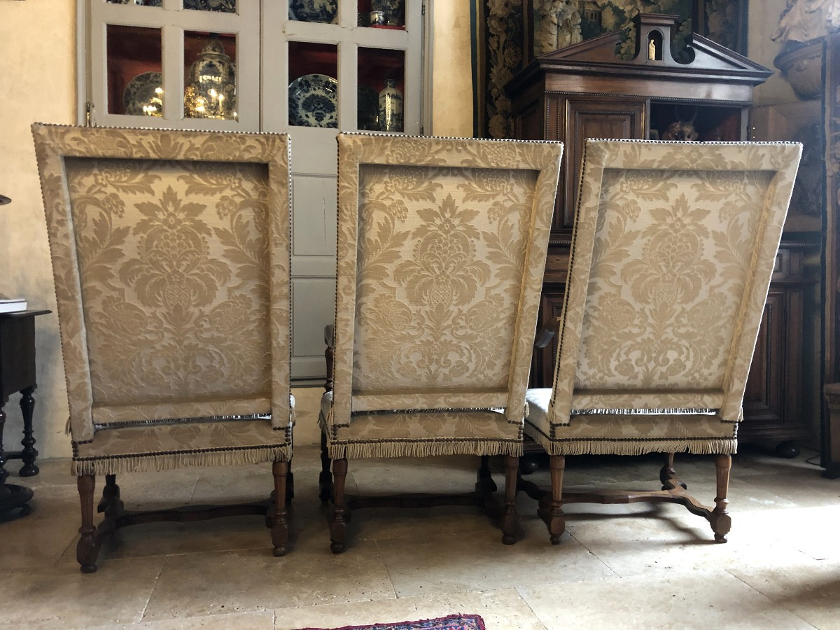 Suite Of Armchairs, 17th Century.-photo-2