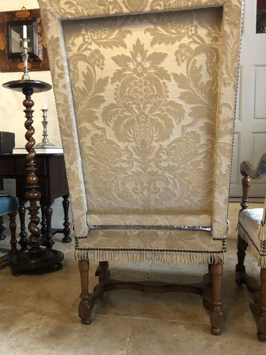 Suite Of Armchairs, 17th Century.-photo-4