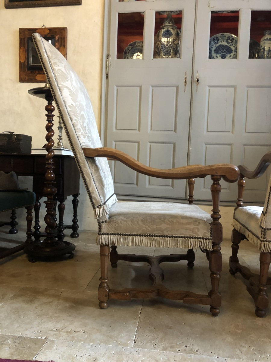 Suite Of Armchairs, 17th Century.-photo-1