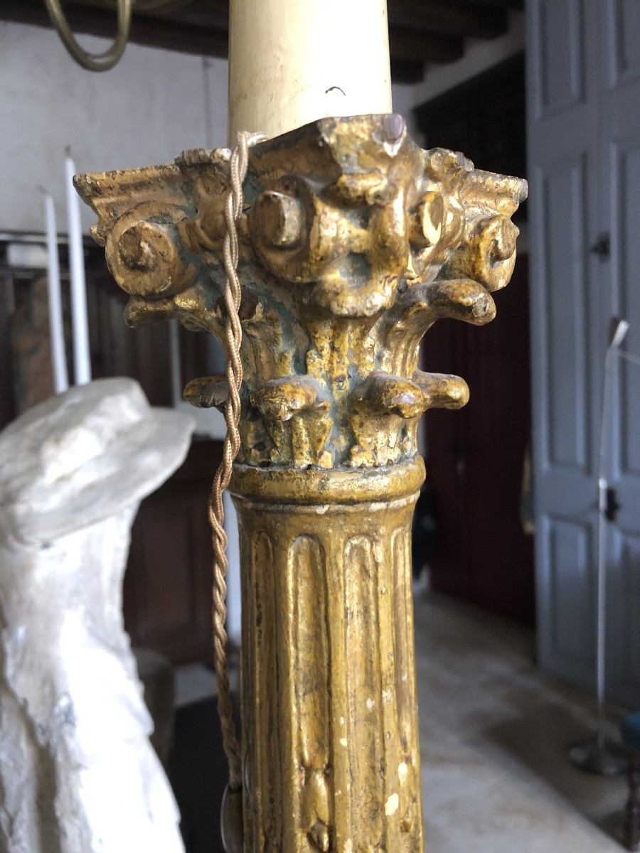 Pied de lampe, XVIIIème .-photo-4