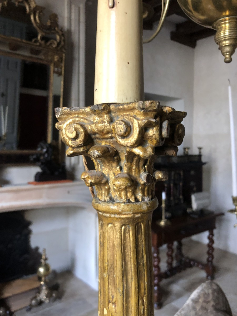 Pied de lampe, XVIIIème .-photo-4