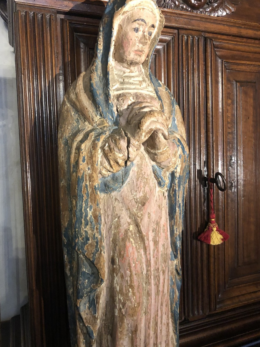 Vierge de calvaire, XVIIème .-photo-2