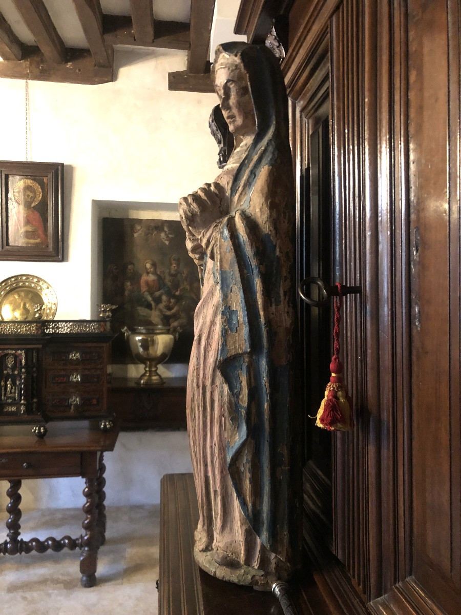 Vierge de calvaire, XVIIème .-photo-2