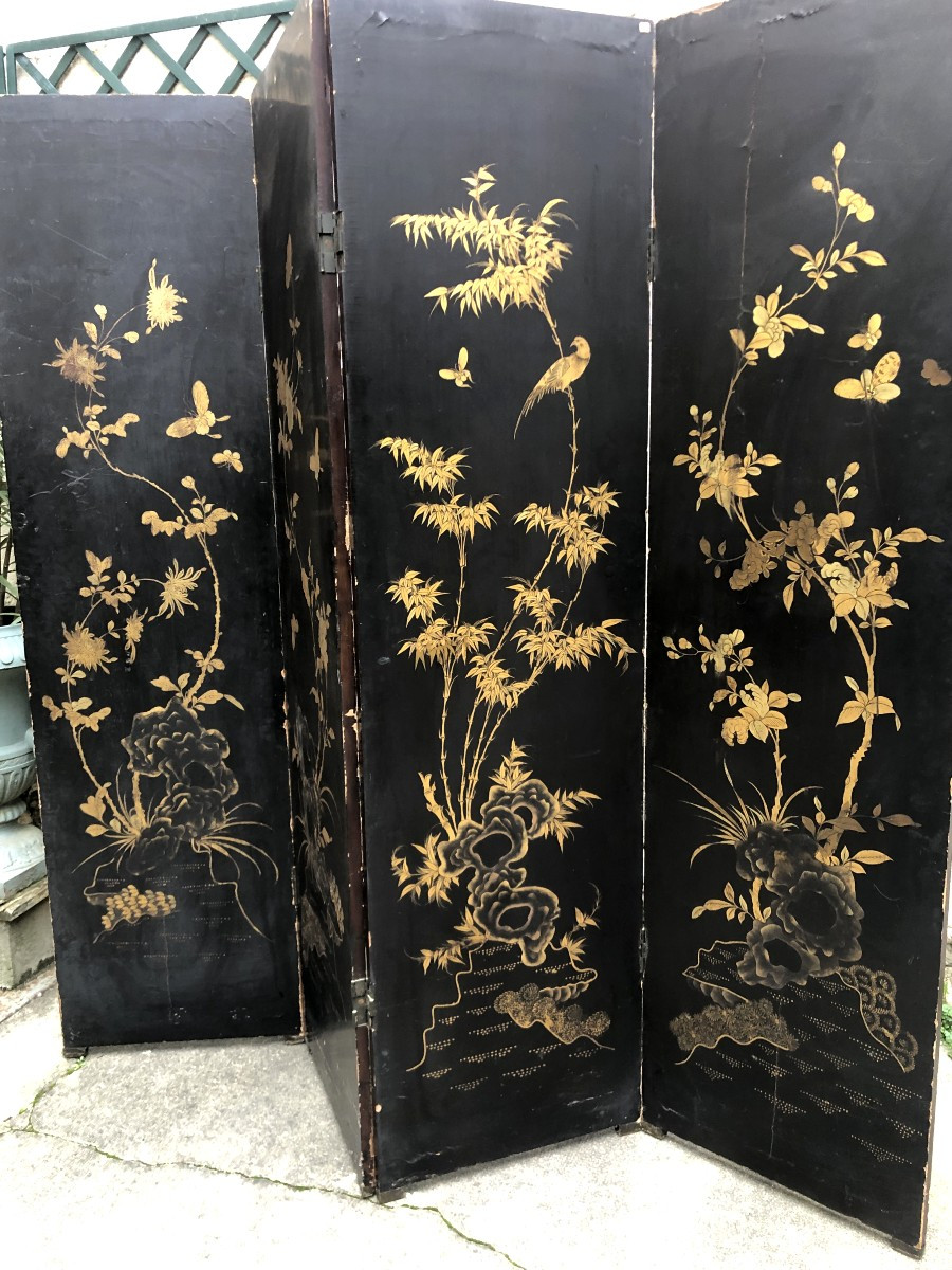 Paravent Chine, XIXème .-photo-6